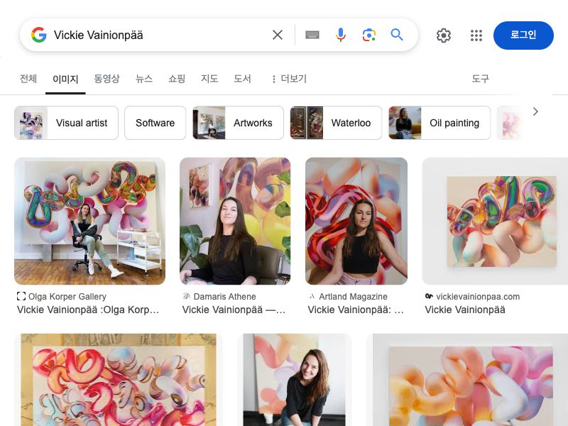 Vickie Vainionpää,bubble flat painting
