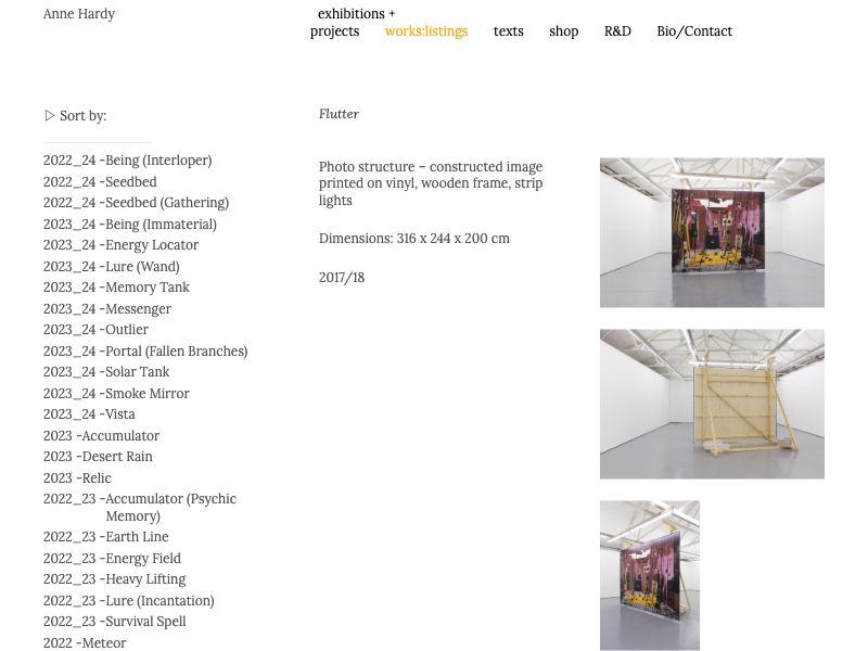 anne hardy,structure, wall