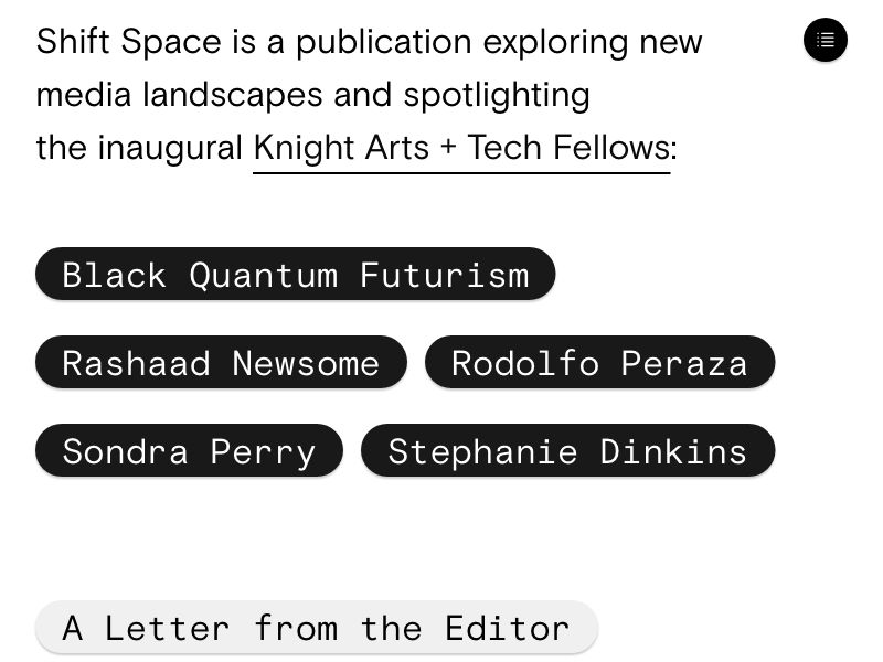 Shift Space,Archive / Publication /Media article