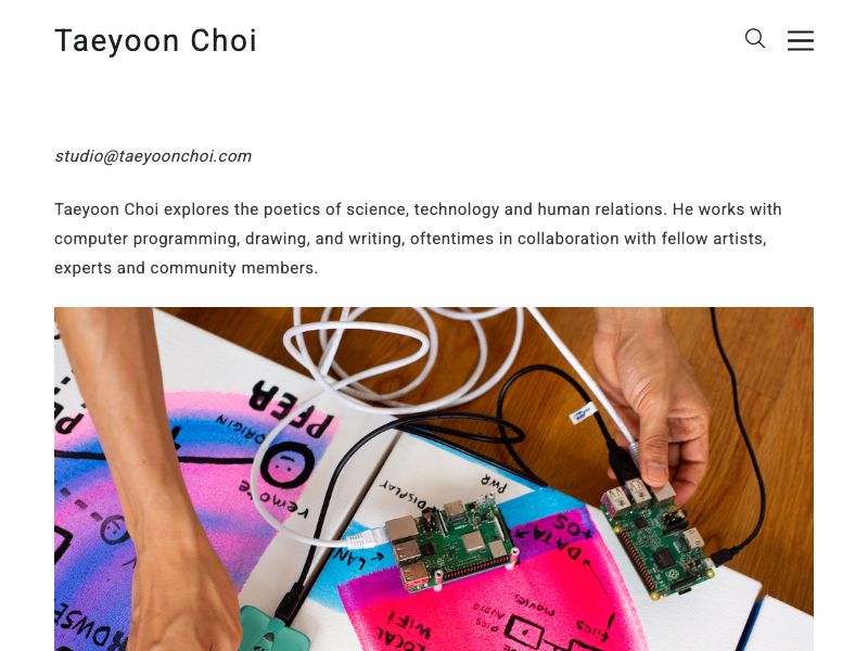 Taeyoon Choi,poetics of science, technology and human relations