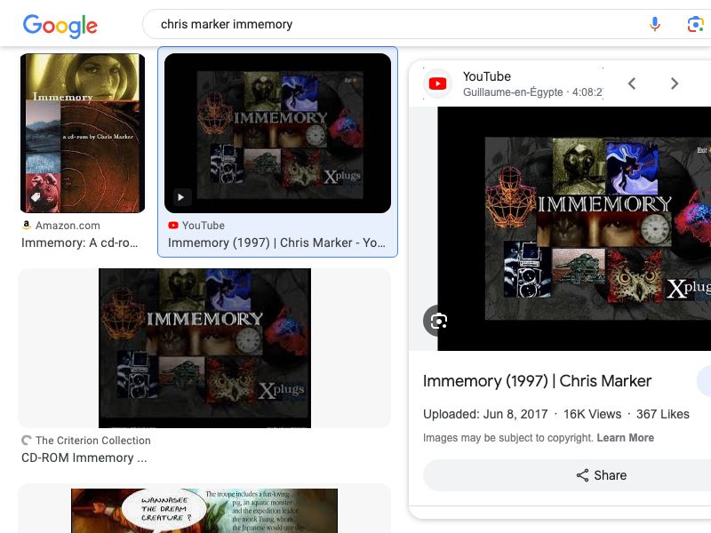 Chris marker ,archive