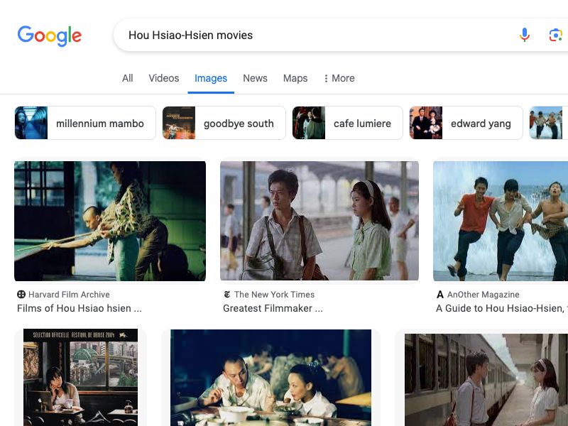 Hou Hsiao-Hsien,Film / taiwan / director