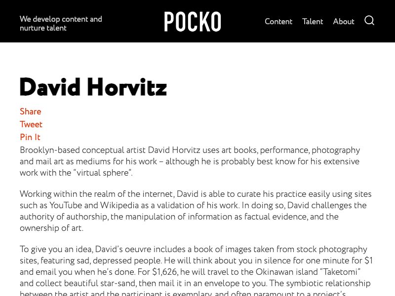 David Horvitz,image text